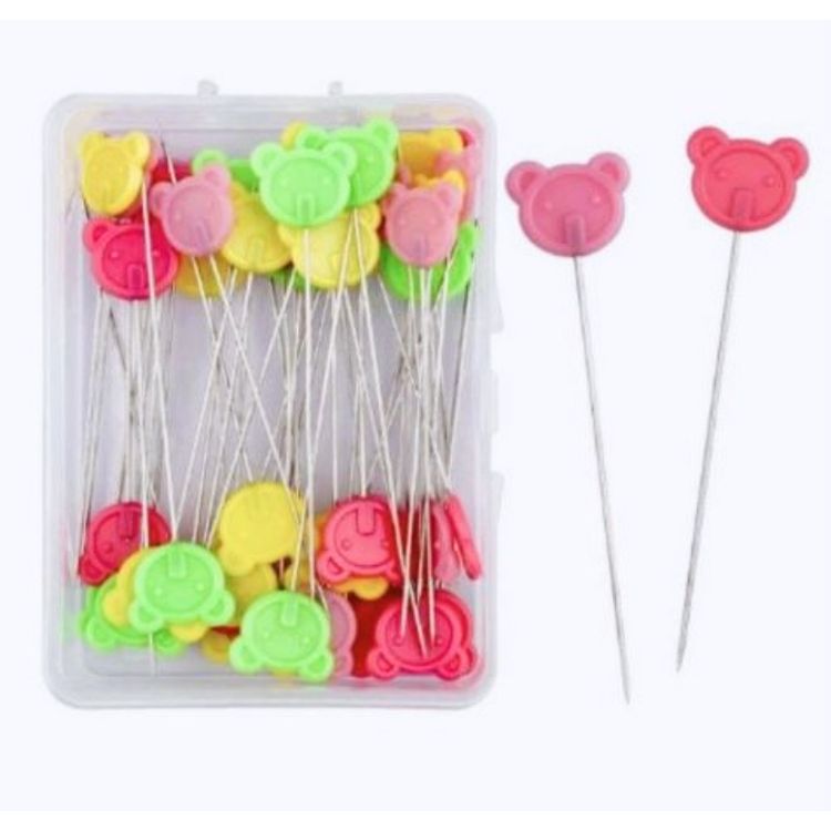 Alfileres especiales para costura con la cabeza en forma de pajaritos.

100 unids
