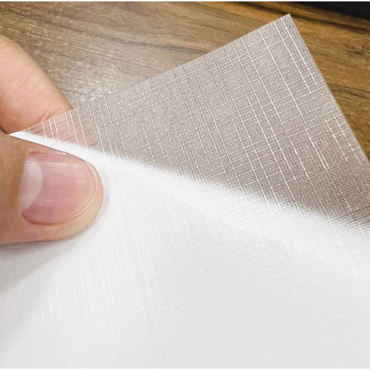 Laminas tamaño A4 con efecto tela para laminar al frio.

Pack x 20 unds.
