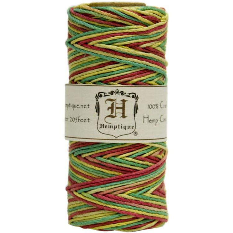 Hilo de fibra natural de cañamo utilizado en scrabooking, tarjetería, encuadernación y decoración  en todo tipo de manualidades, es biodegradable de 1 mm. de espesor, 62.5 mt.
