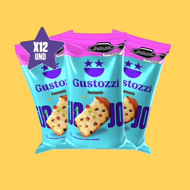 Panetoncito tradiconal Gustozzi, con frutas confitadas es el mejor complemento para compartir en familia
