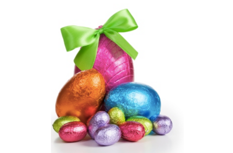 Los huevos de pascua ideal para fechas como semana santa con una gran variedad de colores y rellenos de chocolate.
