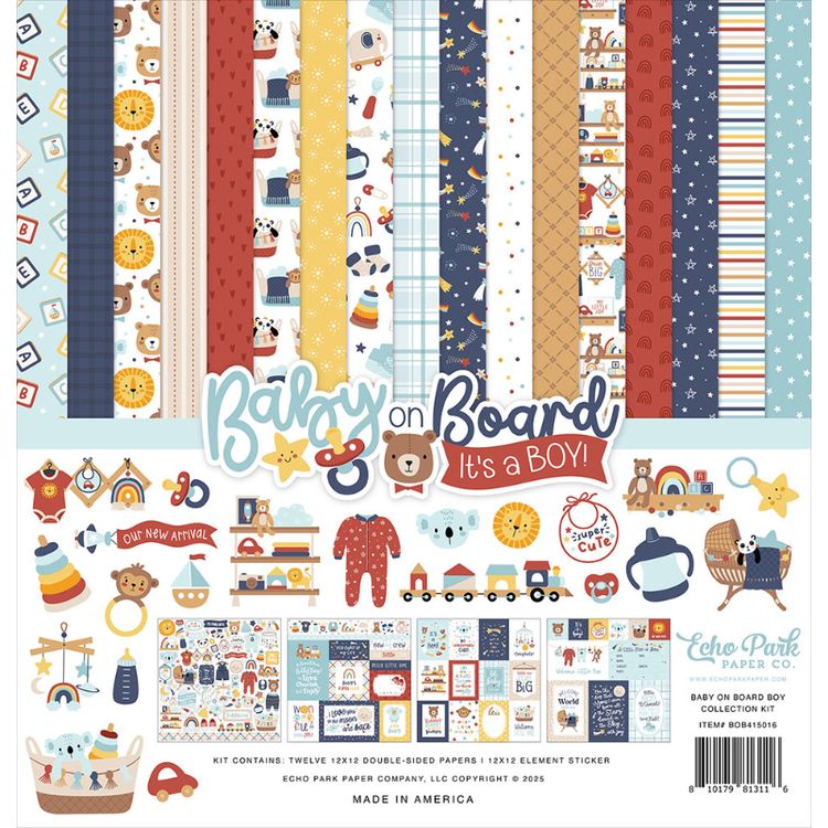 Este kit de cartulinas cuenta con 24 hojas de papel de doble cara. Se puede usar en tarjetas, páginas de álbumes de recortes y álbumes de fotos, etiquetas, diarios, planificadores y otros proyectos de elaboración de papel y medios mixtos. Libre de ácido y lignina. 

medidas: 12 x 12 pulgadas
