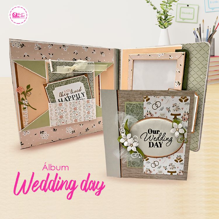 Album &quot;WEDDING DAY&quot; (Kit Hazlo tu mismo)

Aprenderan a realizar un álbum con diferentes técnicas:  

 -Forrado en lino y bordado.

- Album con 4 paginas de carton y 7 estructuras  diferrentes .

-Dimensión del álbum: 25 x 24.5cm

-Lomo : 25x9cm

-Capacidad 33 Fotos 

Incluye los materiales para su elaboración en nuestro taller de scrapbook (martes, jueves y sábados)  dictado por la profesora Lucy Garcia Chavez.

Consulta: 982878609
