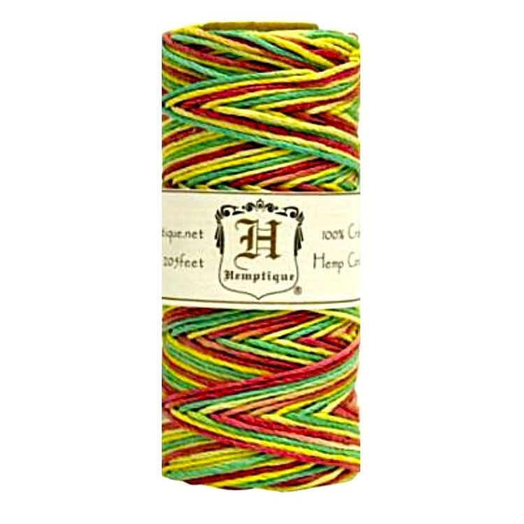 Hilo de fibra natural de cañamo utilizado en scrabooking, tarjetería, encuadernación y decoración  en todo tipo de manualidades, es biodegradable de 1 mm. de espesor, 62.5 mt.
