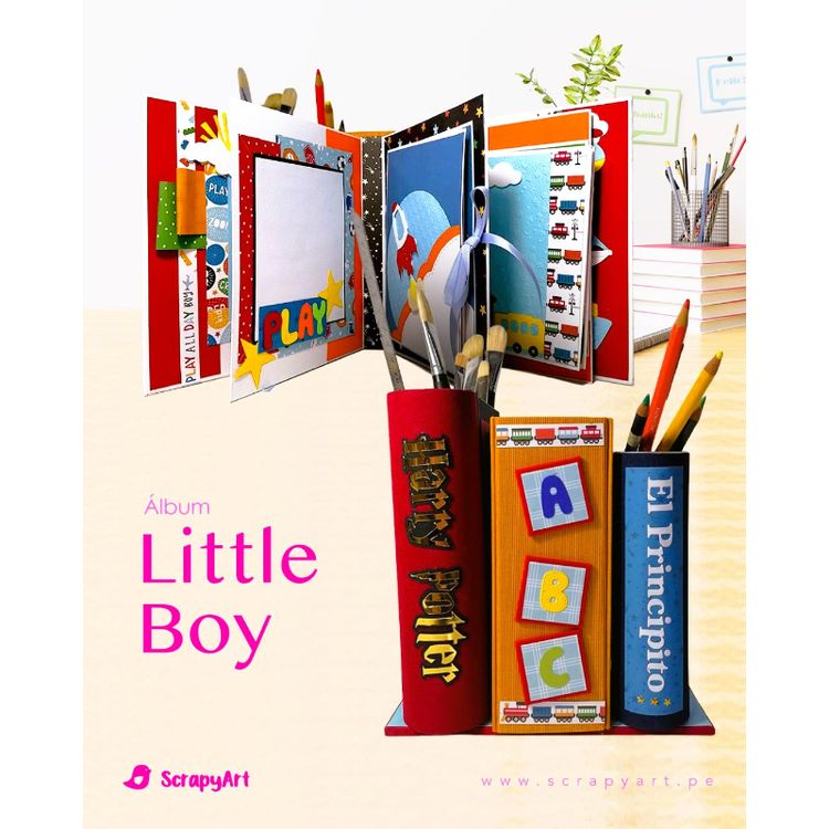 Album Organizador "LITTLE BOY" (Hazlo Tu Mismo)

Aprenderan a realizar un álbum organizador con diferentes técnicas:

 -Album desplegable 

- Lomo 20 x 6.5cm

- Dimensión del álbum: 18 x 20cm

- Capacidad 25 Fotos 

- Forrado en lino

- 4 Estructuras diferentes

- 2 Cajas organizadoras

Incluye los materiales para su elaboración en nuestro taller de scrapbook (martes, jueves y sábados)  dictado por la profesora Lucy Garcia Chavez.

Consulta: 982878609
