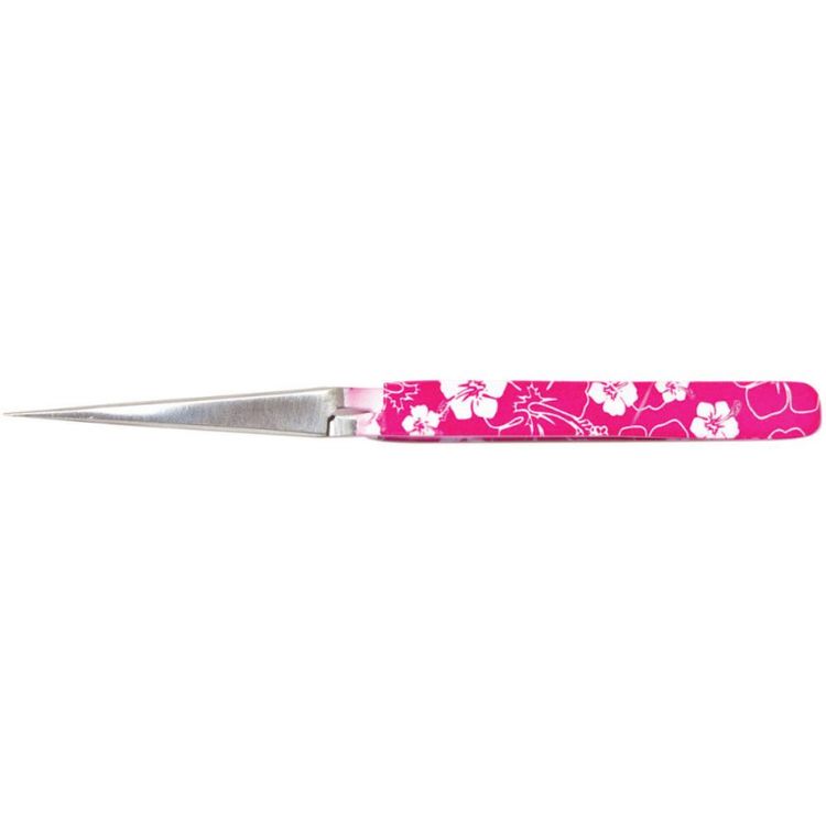 Esta pinza es la herramienta perfecta para tus diversas necesidades de manualidades. Presentan una punta fina, se cierran automáticamente y están hechos de acero inoxidable de alta calidad. Este paquete contiene una pinza rosada de 5-1/2 pulgadas.
