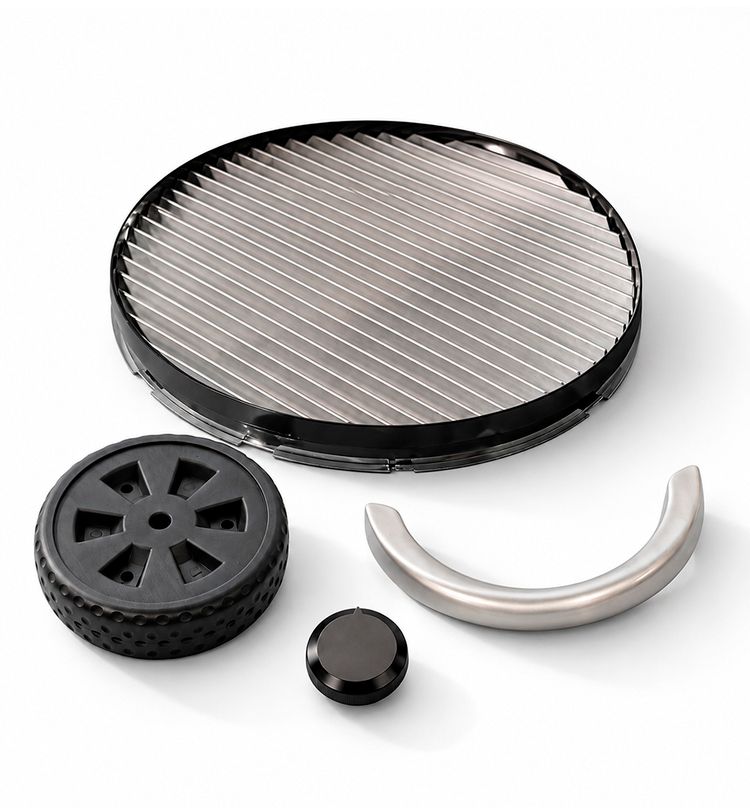 Incluye:


	Char-Broil® Asa para Parrilla Patio Bistro
	Char-Broil® Repuesto de rueda plástica para parrilla Patio Bistro
	Char-Broil® Repuesto de perilla de contro para parrilla Char-Broil
	Char-Broil®Repuesto de rejilla para parrilla Patio Bistro


Código de producto: 18601902-VF
