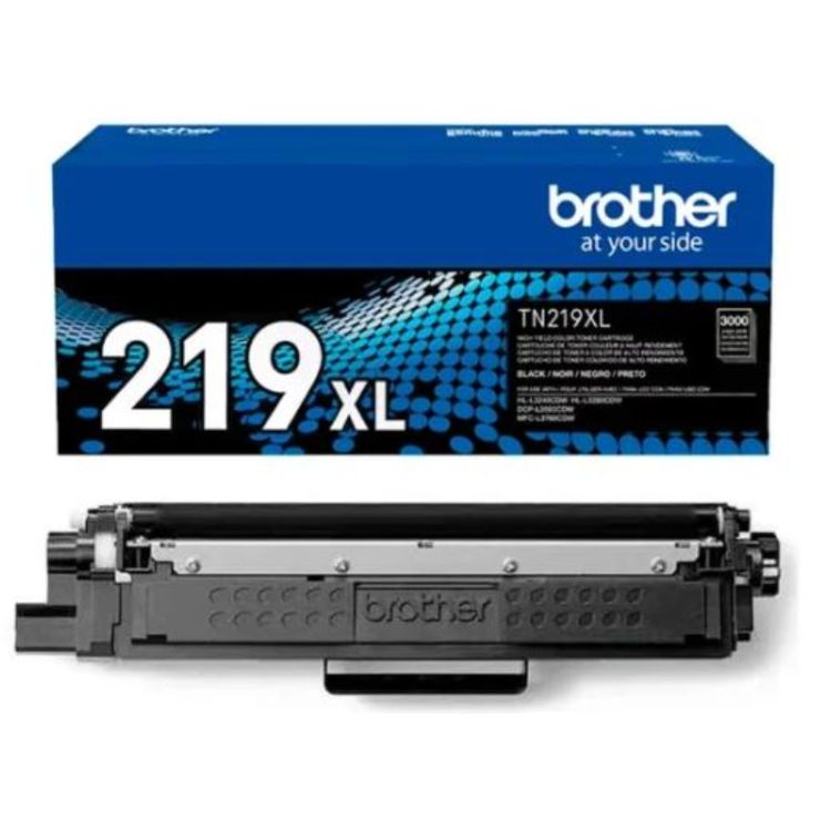 Producto: Tóner Original Brother TN-219XL Negro 

Marca: Brother

Modelo: TN 219XLBK

Color: Negro

Rendimiento: 2300 páginas

Compatible con Impresoras:

HL L3280CDW , HL L3240CDW, DCP L3560CDW, MFC L3760CDW
