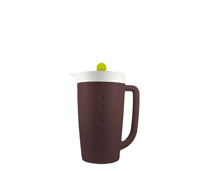 Características:

Capacidad: 1.5L
	Conserva líquidos fríos por 10 horas
	Material: poliuretano
	No retiene olores
	Medidas: 28.5 cm x 12 cm x 21 cm (alto x ancho x longitud)
